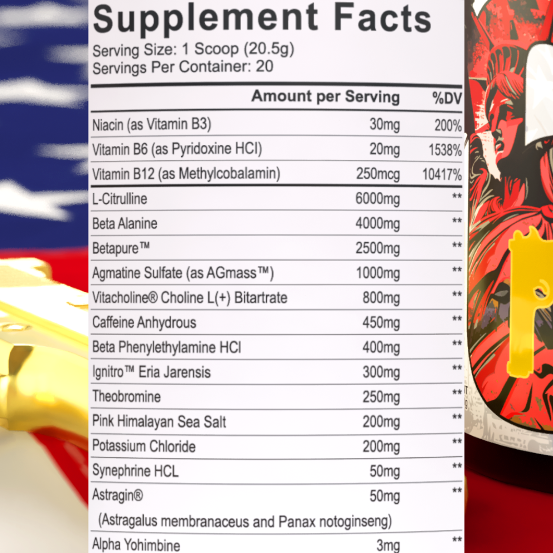 6 - Ultra Premium High Stim Pre-Workout